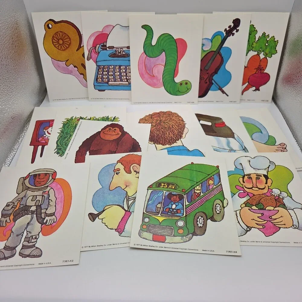 Beginning Sounds Media Materials Vocabulary Cards Vintage Graphics Homeschool